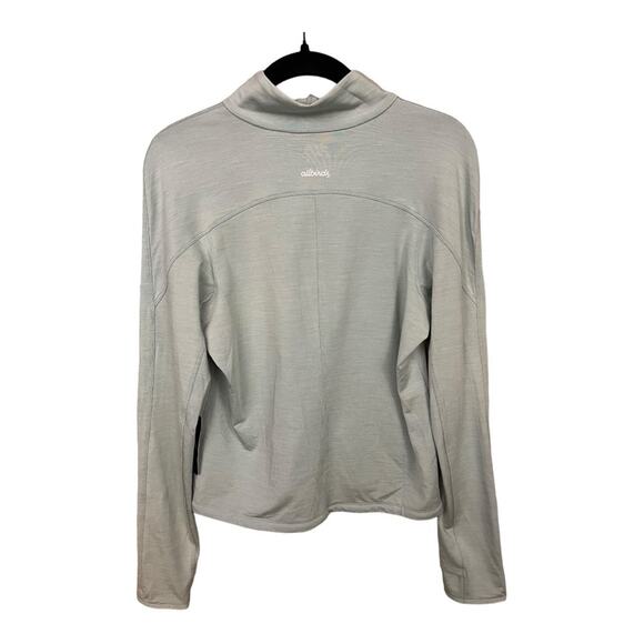 Allbirds Merino Wool Blend Natural Run Mid Layer Quarter Zip Pullover in Green - Picture 5 of 10